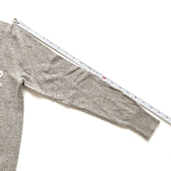 J.Crew Crewcuts Girls Wool Blend Sweater 14 (fits like 12) Zebra Graphic Gray - Picture 10 of 11